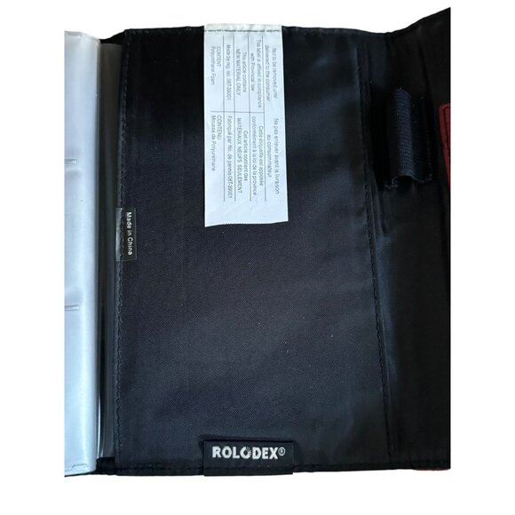 Rolodex Ostrich Faux Leather Business Card Holder & Notepad Portfolio - Picture 5 of 8